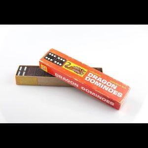 Vintage | Halsam Dragon Dominoes (Complete 1960s)